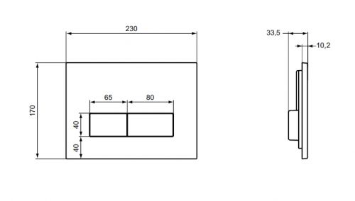 Ideal Standart W3710AA Фиксируемая к стене рама для монтажа подвесных унитазов, с двойной хромированной панелью смыва Ideal Standard в Ейске