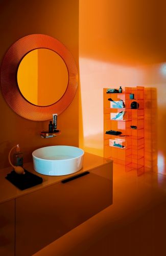 K BY LAUFEN зеркало круглое 780 мм orange в Ейске