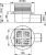 APV26 Сливной трап 105 105/50, подводка – боковая, решетка – нержавеющая сталь, гидрозатвор – мокрый Alca Plast в Ейске